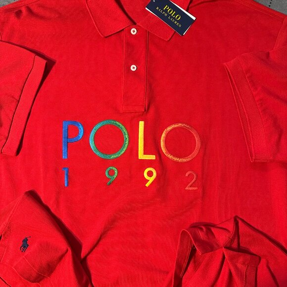 RALPH LAUREN CLASSIC FIT RED POLO SHIRT SIZE 3XLT 2XLT OR XLT MEN NWT $138.00 - Picture 3 of 5